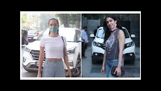 Sara Ali Khan and Isabelle kaif snapped by the paps in the city | SpotboyE