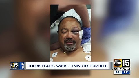 Tourist falls at the Grand Canyon, family says pleas for help were ignored