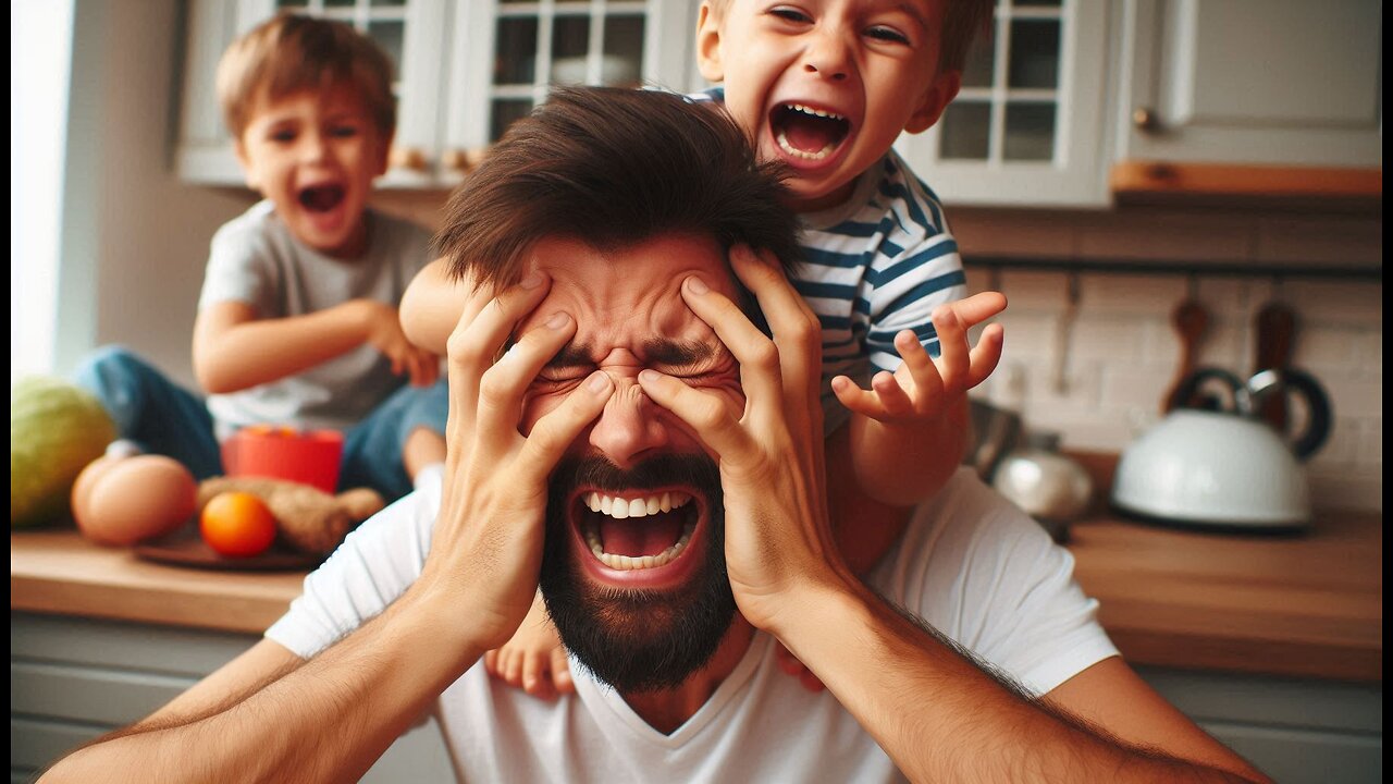 Father Struggles to Hold Back Laughter in Hilarious Moment You Can't Miss