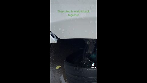 They tried to weld it back together