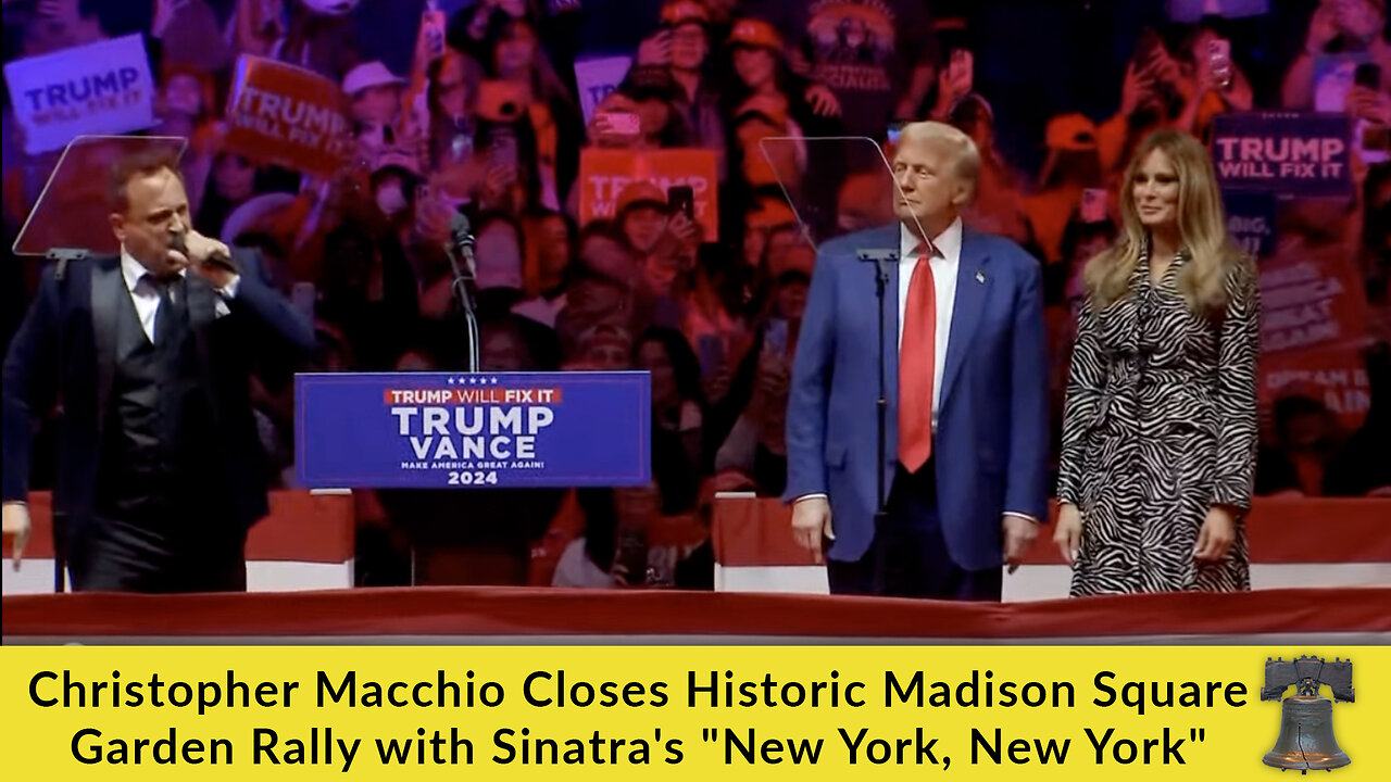 Christopher Macchio Closes Historic Madison Square Garden Rally with Sinatra's "New York, New York"