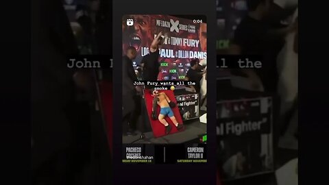 John Fury flips tables at the KSI vs Fury Press Conference!