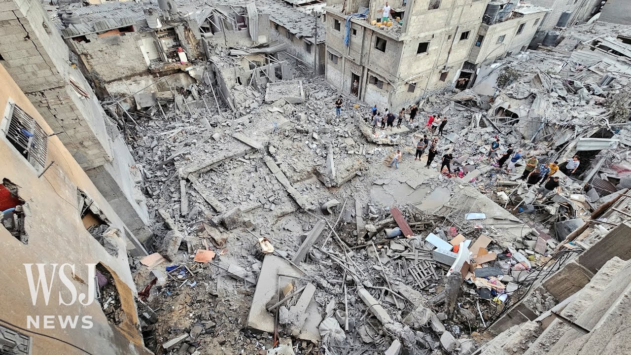 Children Rescued From Under Rubble in Gaza Amid Strikes | WSJ News