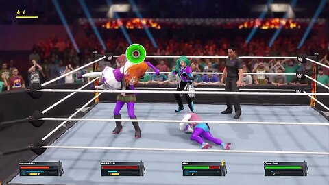 Nina vs Iris vs Clover vs Miku! WWE2k23