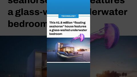 1.8 million floating seahorse house with underwater bedroom