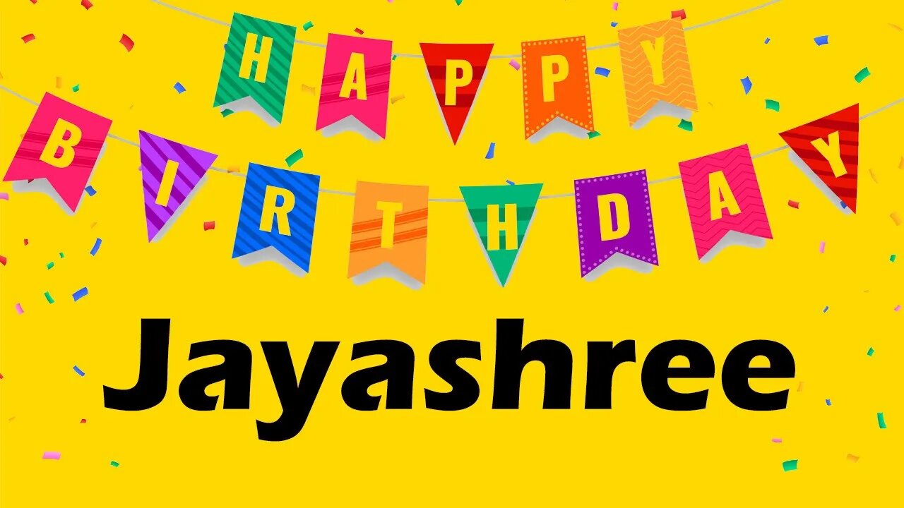 Happy Birthday to Jayashree - Birthday Wish From Birthday Bash