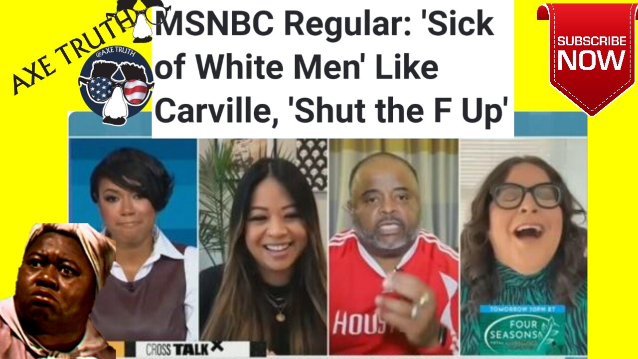 DemoKKKrat Plantation Civil War - MSNBC POCs says "They are Sick of White Men Like Massa Carville"