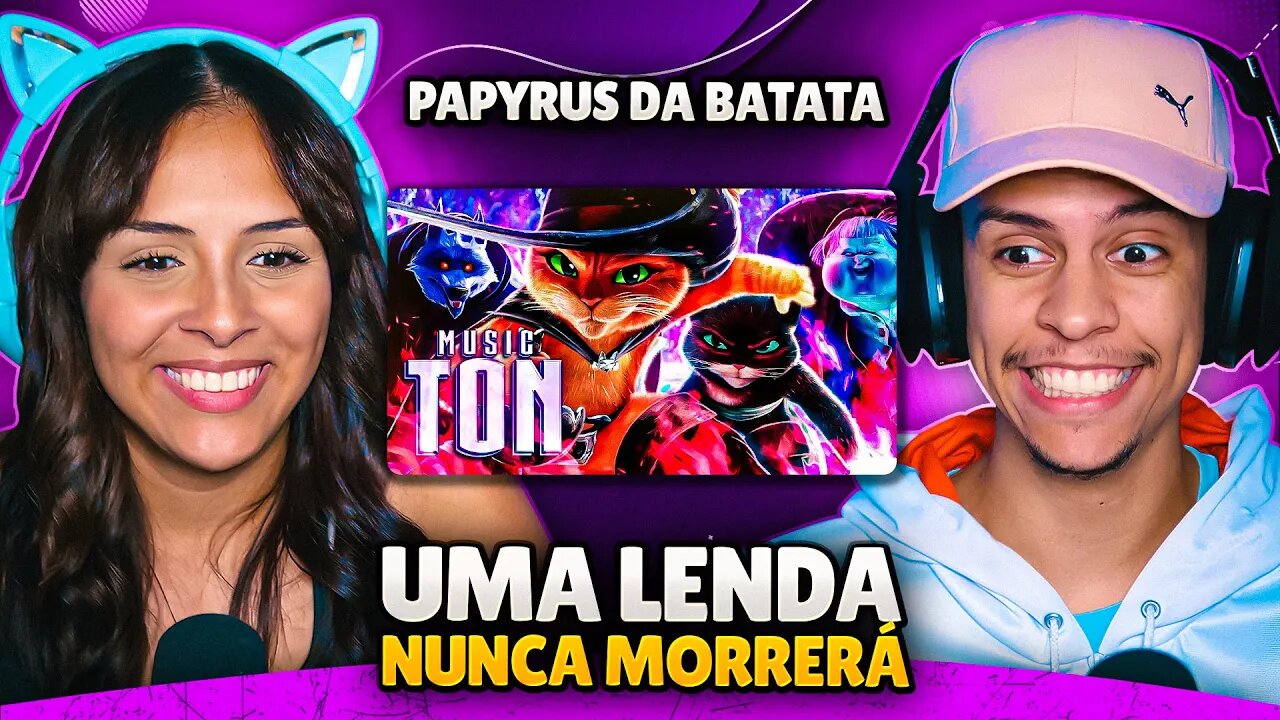 PAPYRUS DA BATATA - A Lenda Não Morrerá | Gato de Botas 2 | [React em Casal] 🔥