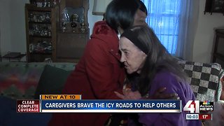 Snow & ice can't stop caregivers