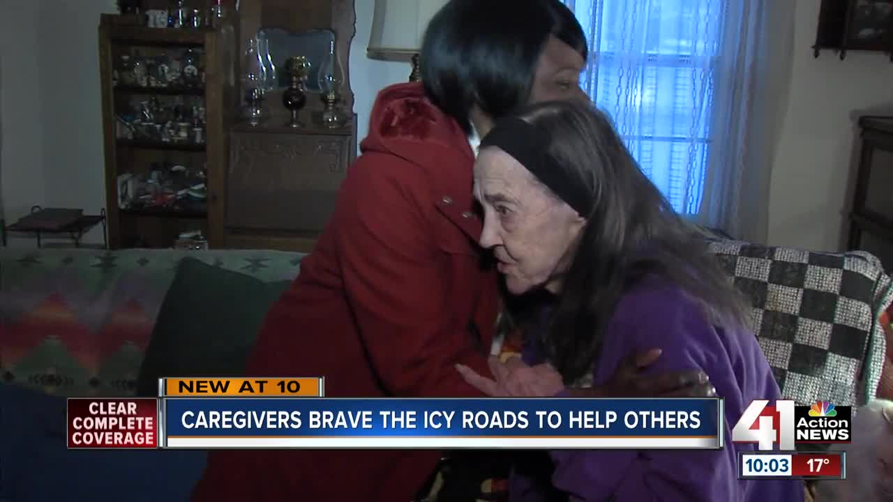 Snow & ice can't stop caregivers