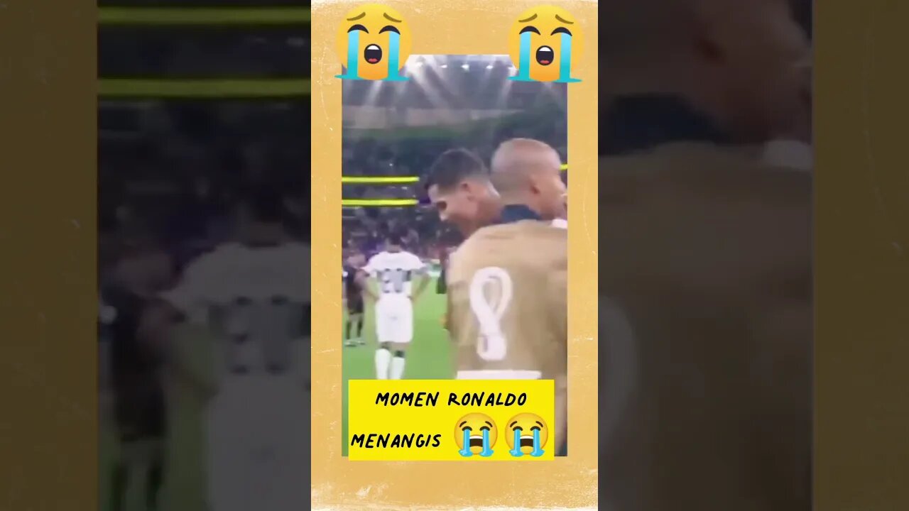 momen Ronaldo menangis || the moment Ronaldo cried 🥹😠#shorts