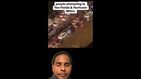 people attempting to flee Florida & Hurricane Milton / WESTERN EXP HIGHWAY ordenó por la el estad