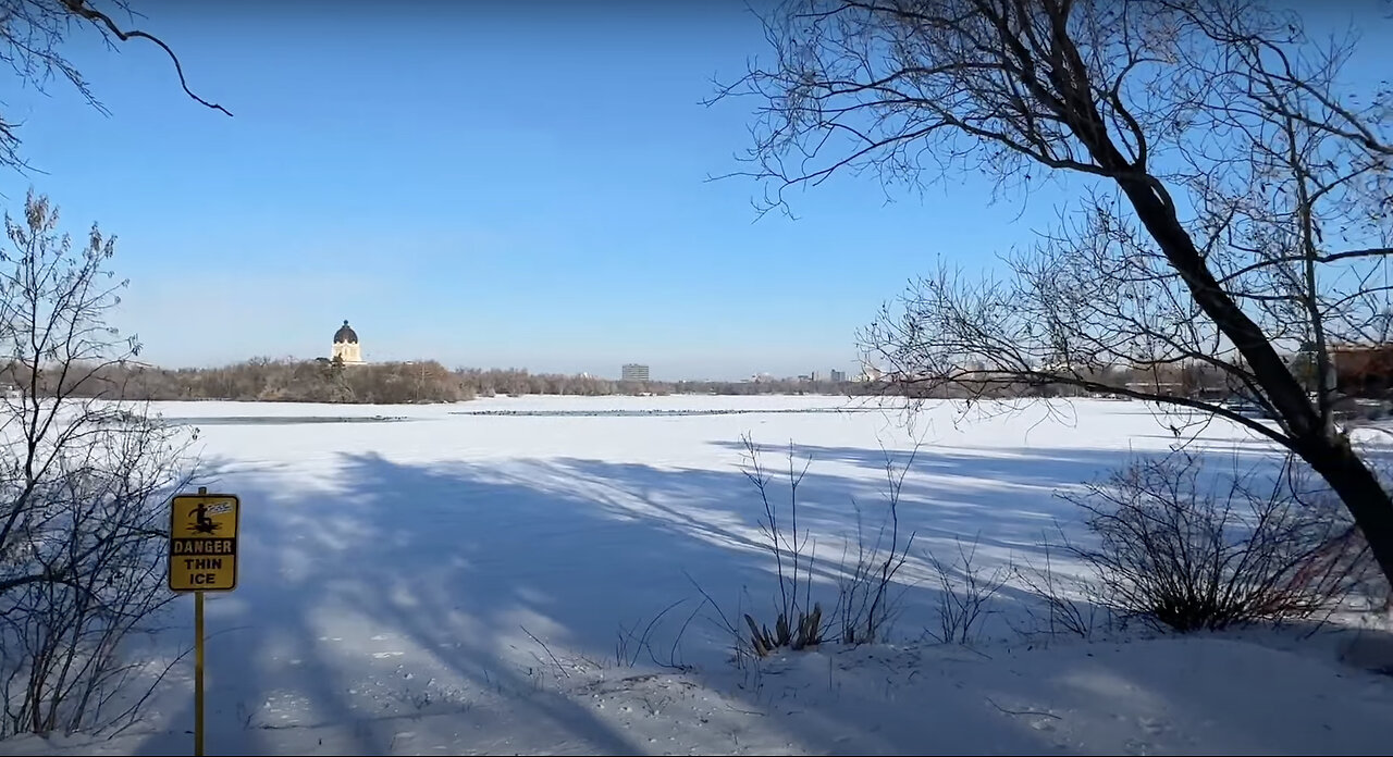 Walking in Regina, February 22, 2024: Around Wascana Lake again at last