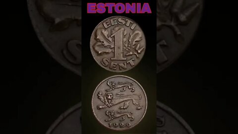 Estonia 1 Sent 1929.#shorts #coinnotesz