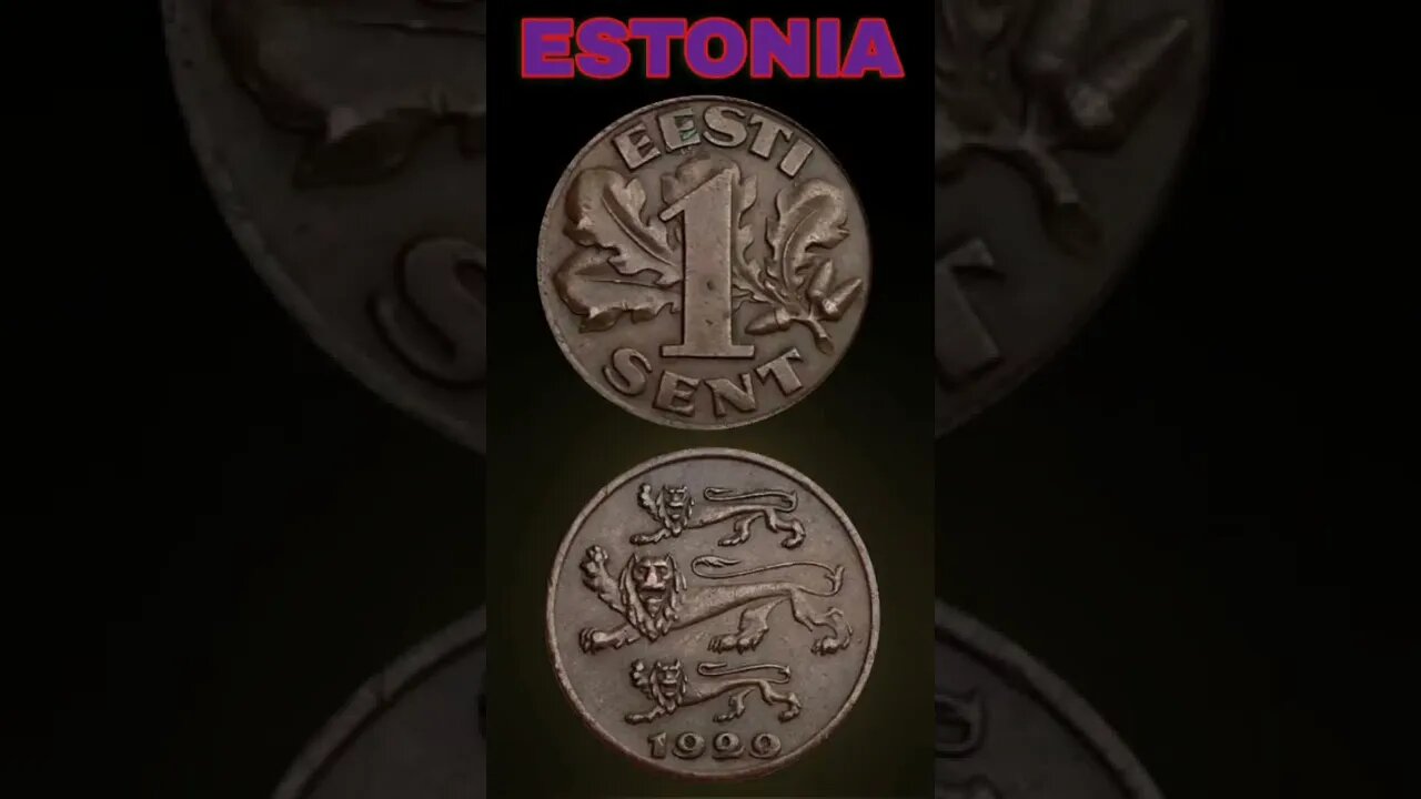 Estonia 1 Sent 1929.#shorts #coinnotesz