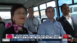 GET Bus launches their 'Ryde' service in SW Bakersfield