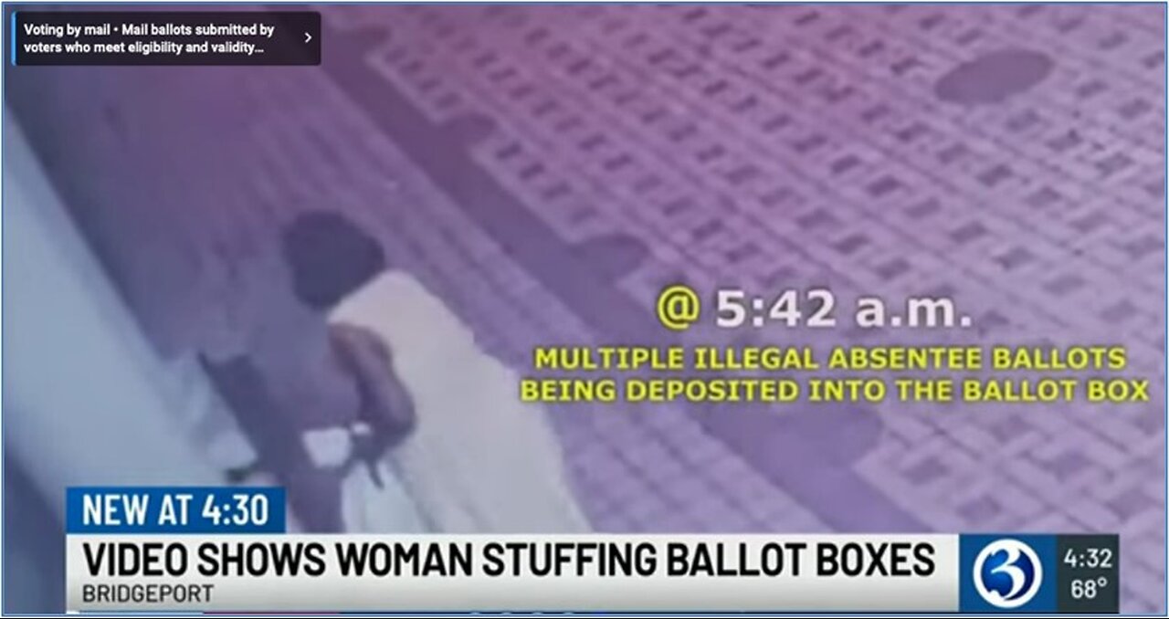 Woman Stuffing Ballot Boxes