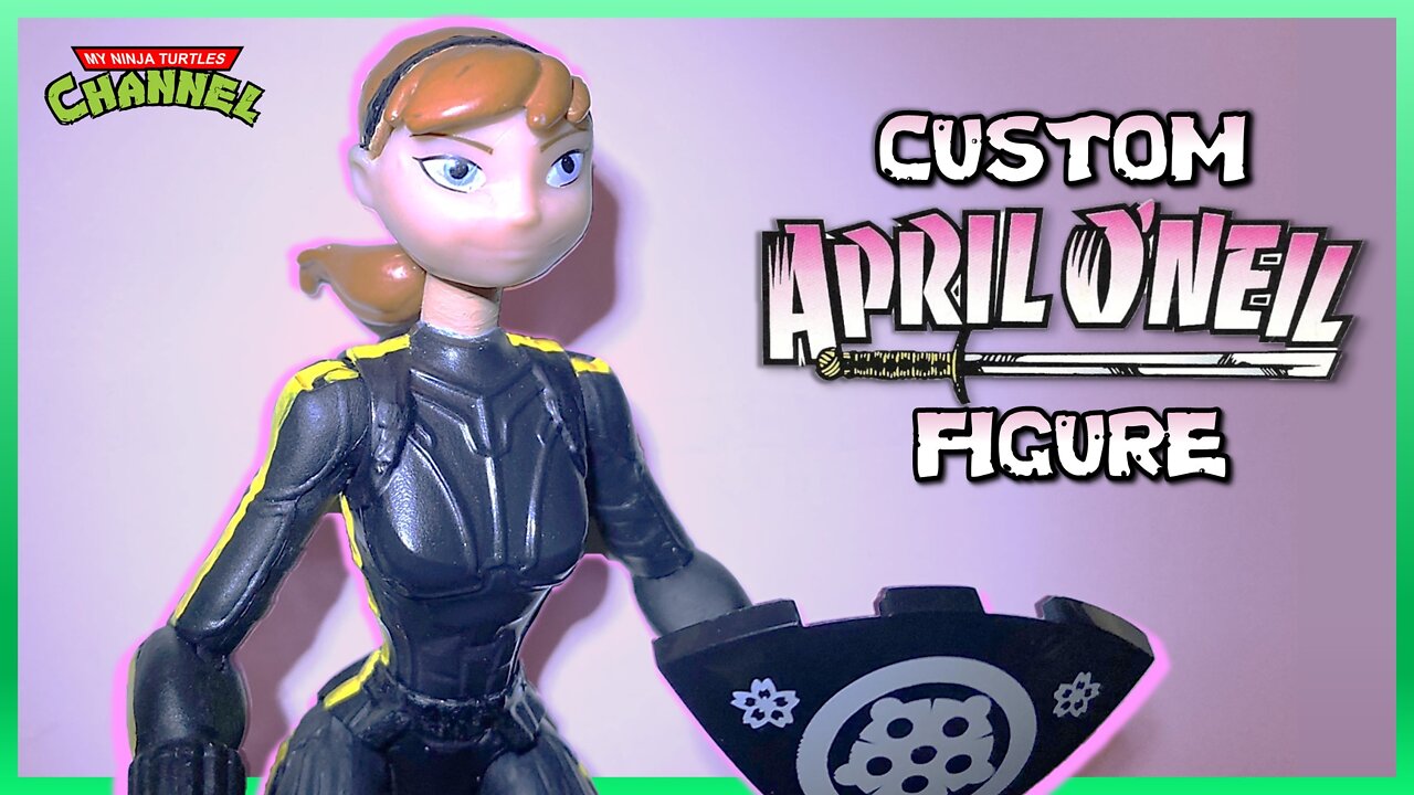 My Custom April O'Neil Ninja Turtles Figure (Black Jumpsuit Kunoichi - TMNT 2012)