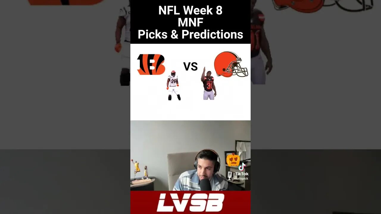 #mnf #week8 #bengals vs #browns #nfl #nflpicks #freepick #sportsbetting #like #follow & #subscribe