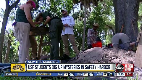 USF students digging up mysteries in Safety Harbor park