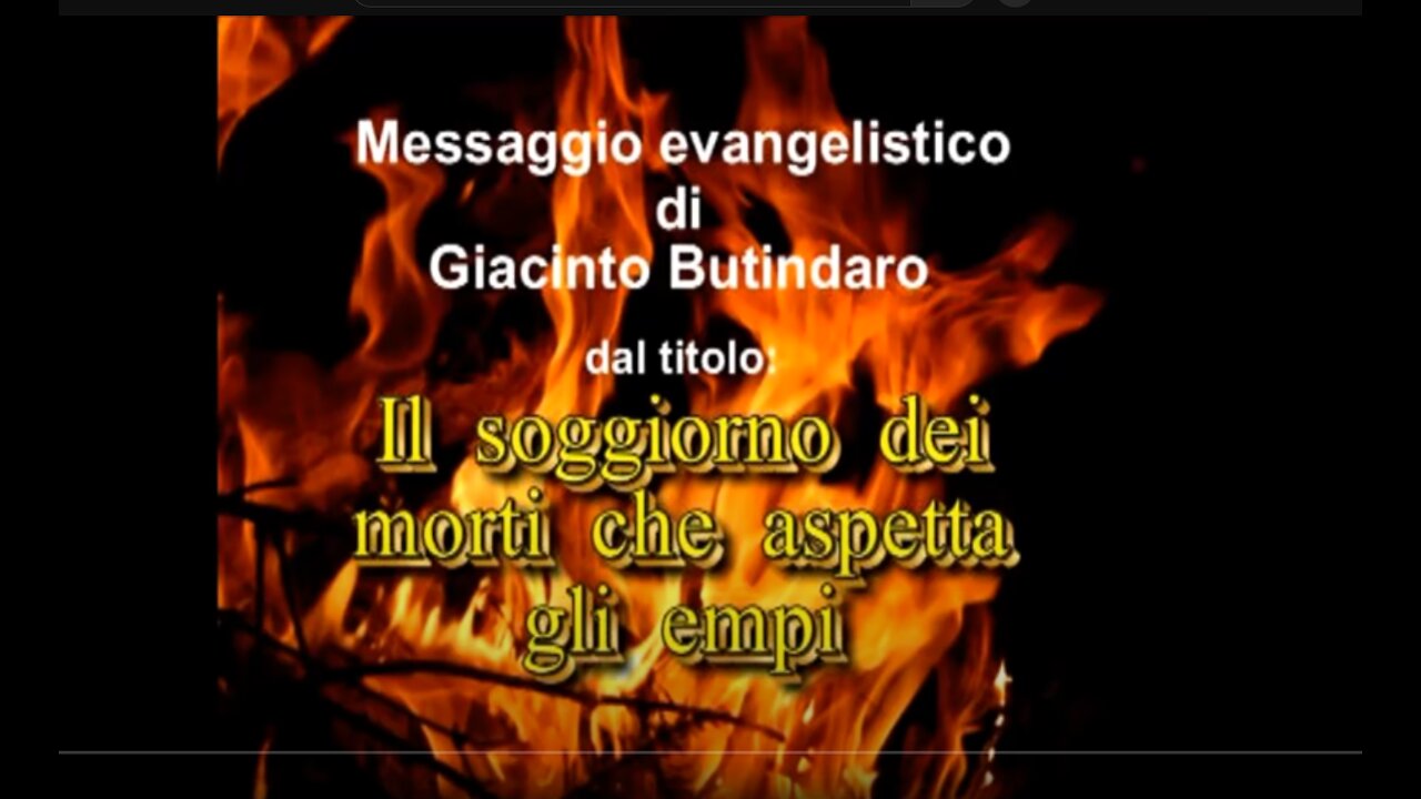 Il soggiorno dei morti che aspetta gli empi e TUTTI I PECCATORI -PREDICAZIONE BIBLICA- Se non credete che Gesù di Nazareth era il Messia e il Salvatore MORIRETE NEI VOSTRI PECCATI e la bestemmia allo spirito santo NON SARà MAI PERDONATA