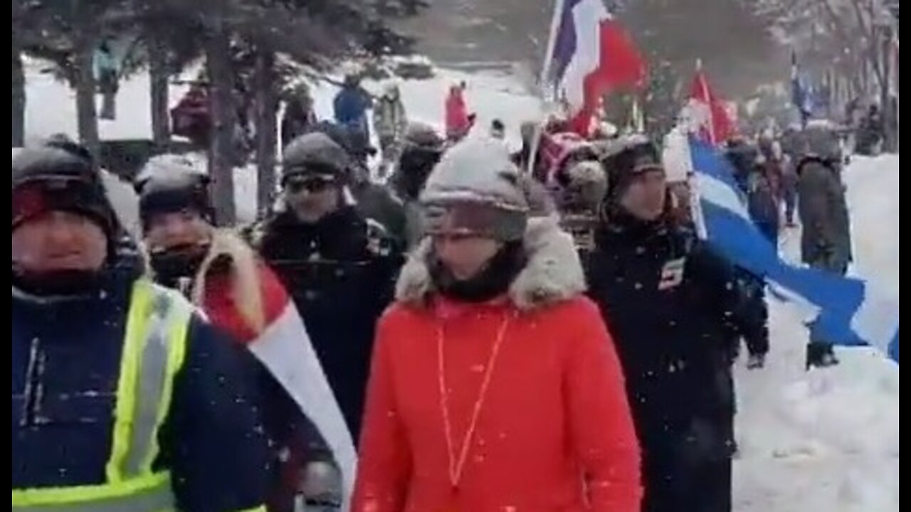 QUEBEC FREEDOM PROTEST GROWING #FREEDOMCONVOY22 #CANADA #TRUDEAUTYRANNY