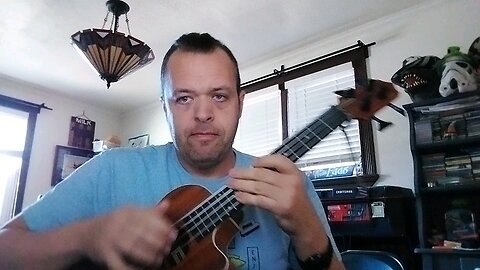 jamming on Kala Scout UBass, Sitting on My Porch