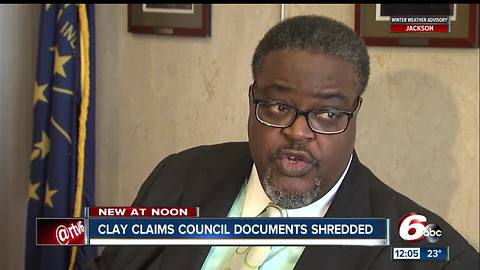 Stephen Clay claims council documents shredded