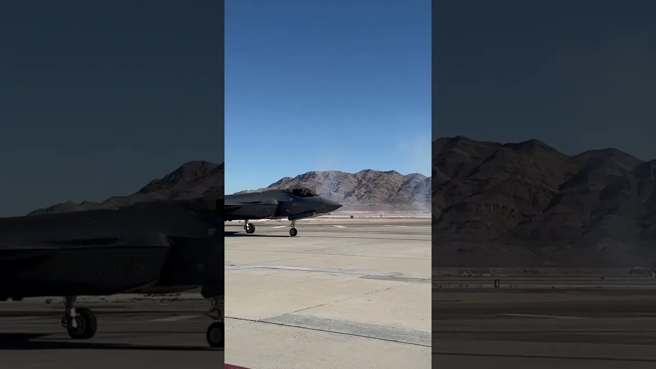 P-51 Mustang and F-35 Lightning II Taxi The Runway Together!