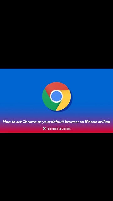 How to set Chrome as your default browser on iPhone or iPad #Shorts