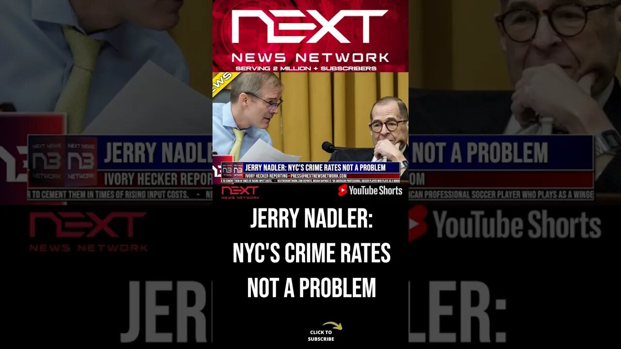 Jerry Nadler: NYC's Crime Rates Not a Problem #shorts