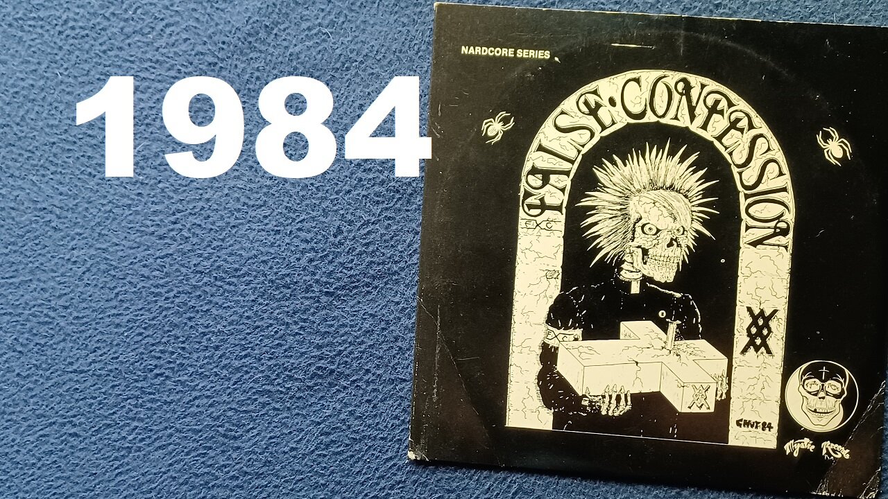 FALSE CONFESSION "Left to Burn/Feline/Our Savior/Just As I Am/Lies" M7EP-136, Doug Moody, BMI, 1984