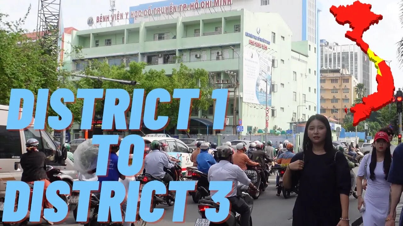 Saigon (Ho Chi Minh City) 4K Walk | District 1 to District 3 | Vietnam 2023 🇻🇳