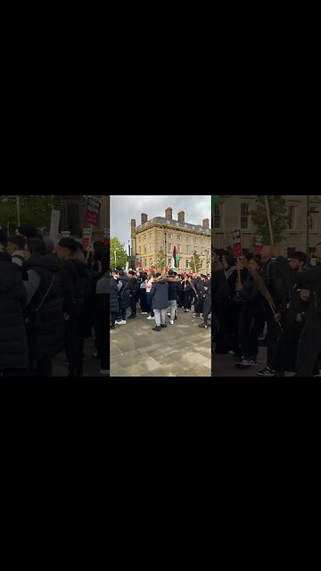 Huddersfield University Palestine protest