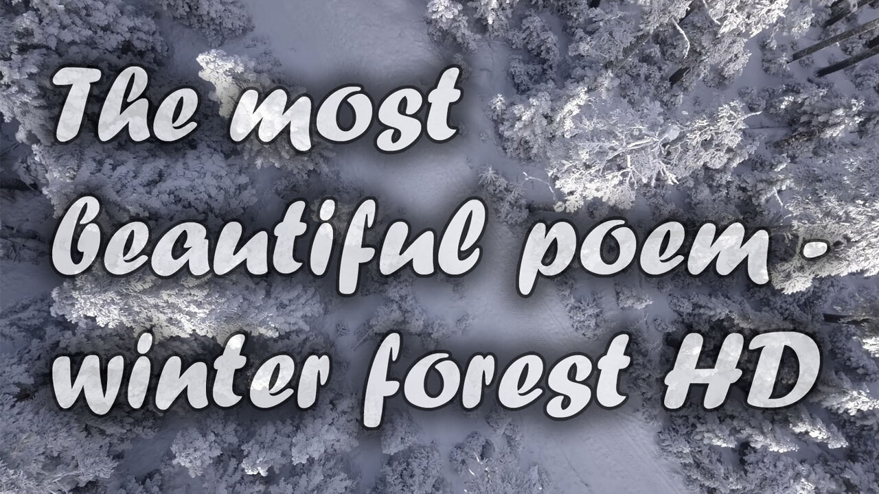 The most beautiful poem - winter forest HD