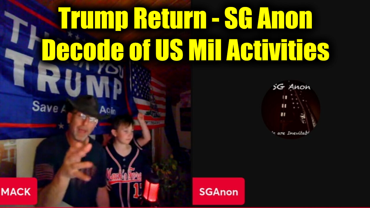 Trump Return - SG Anon Decode of US Mil Activities