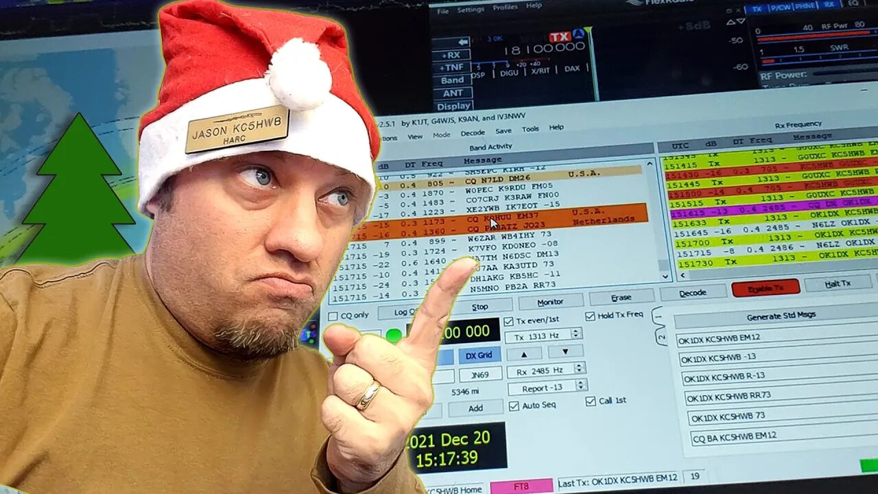 Merry Christmas! FT8 Livestream Christmas Morning