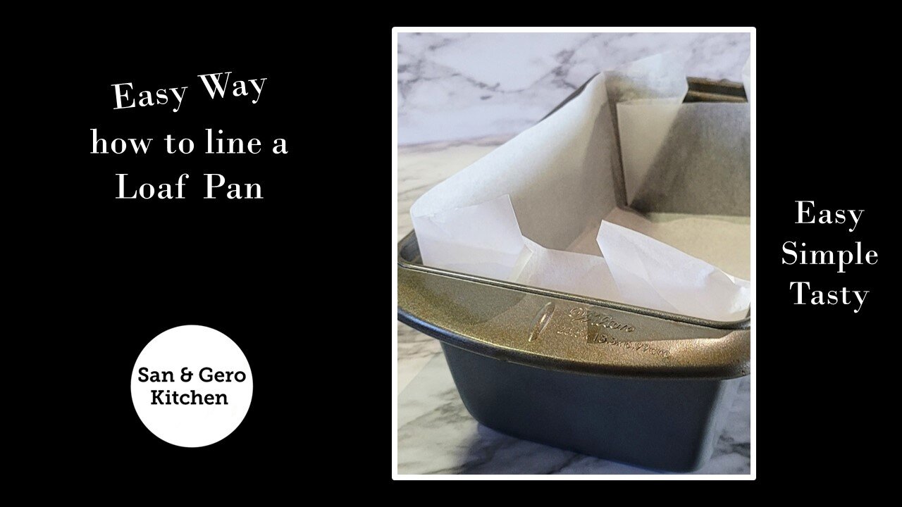 How to line a Loaf Pan with Parchment Paper