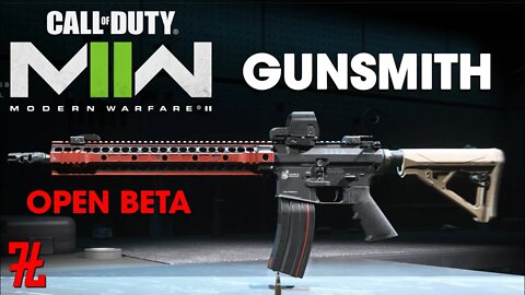 Gunsmith Menu Weapons Customization - Call of Duty: Modern Warfare II OPEN BETA