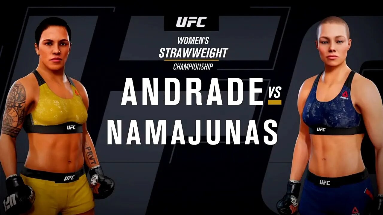 EA Sports UFC 3 Gameplay Rose Namajunas vs Jessica Andrade