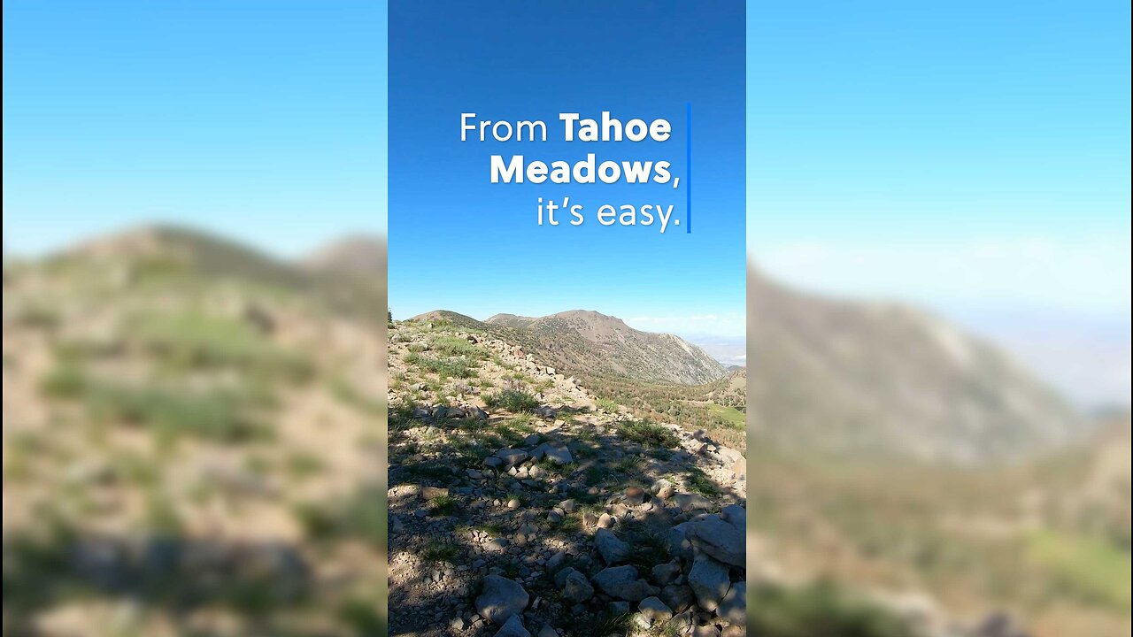 Trail Running on the TAHOE RIM TRAIL near Lake Tahoe, Nevada