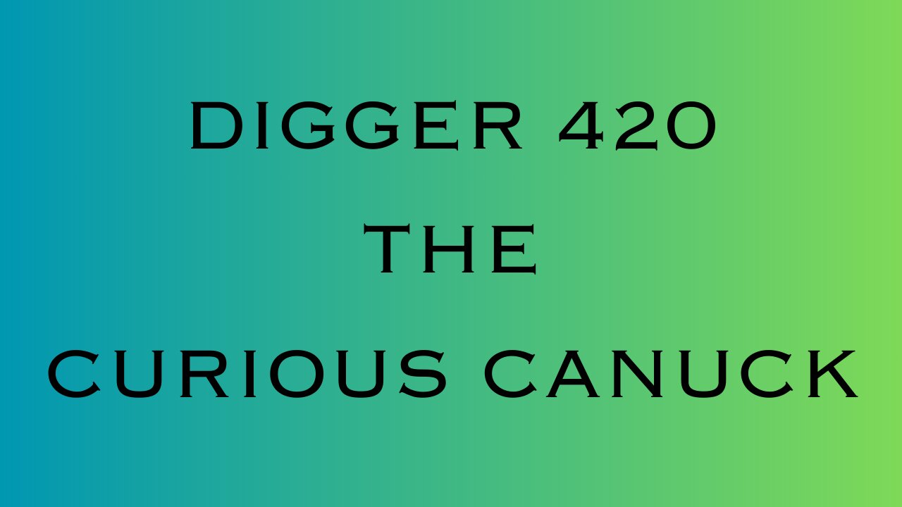Sunday Funday, Digger 420 goes solo!