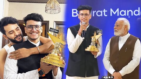 TRIGGERED INSAAN AKA NISHAY MALHAN Received an National Award From PM Modi.