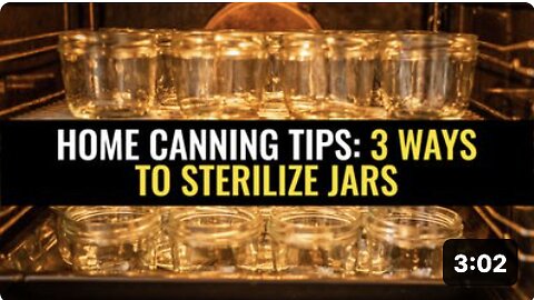 Home canning tips: 3 Ways to sterilize jars