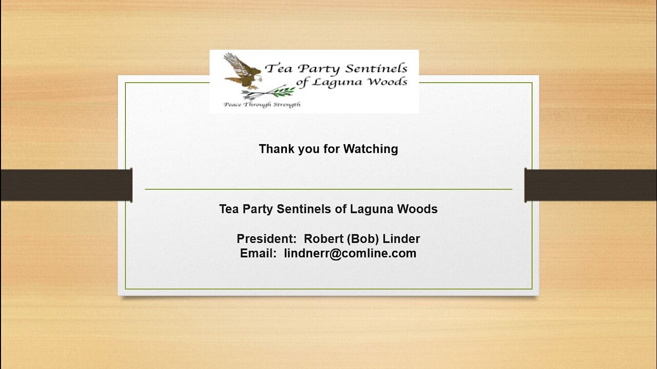 Tea Party Sentinels of Laguna Woods