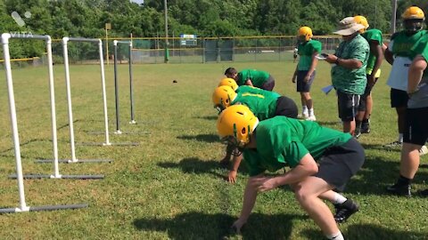 Defensive line drills for football