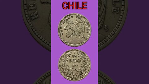 CHILE 1 PESO 1933.#shorts @COINNOTESZ #chile