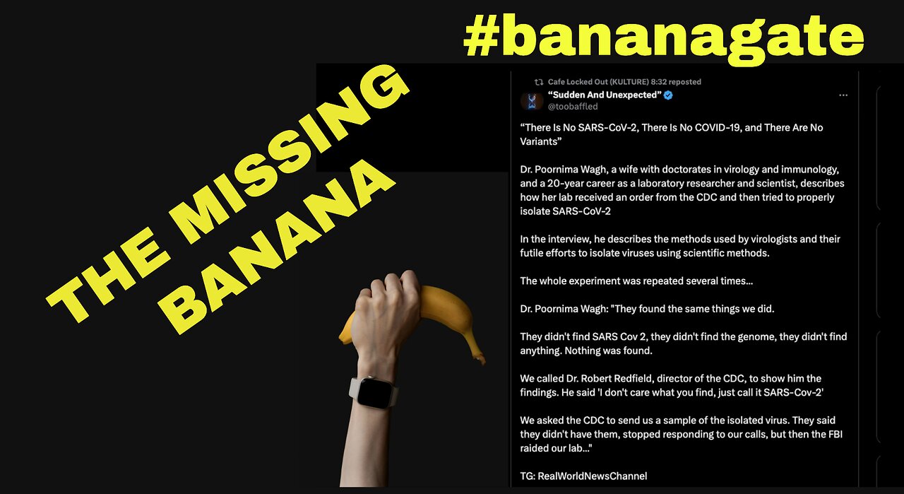 MONKEY POX AND THE MISSING BANANA - #bananagate