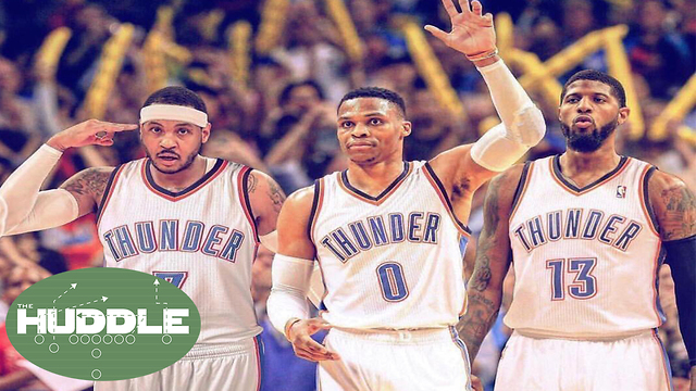 Carmelo Anthony to the Thunder; Can They Beat the Warriors? The Huddle