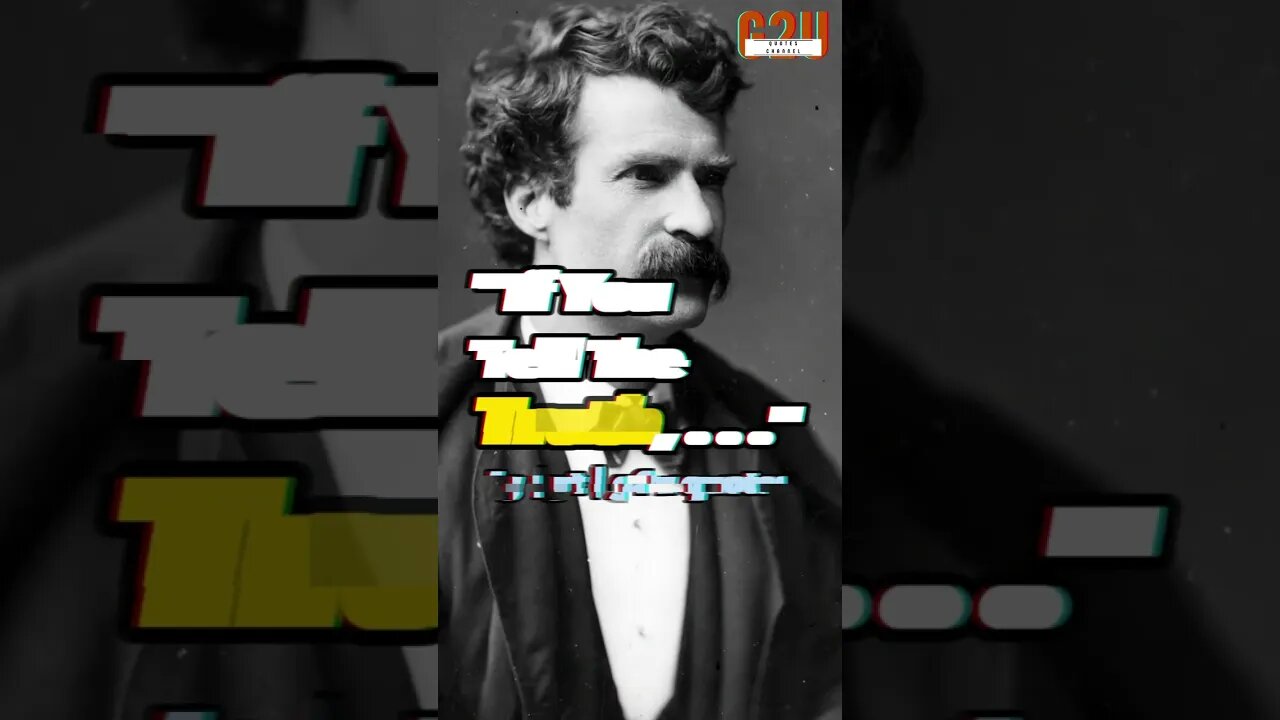 "Why Honesty is the Best Policy: Lessons from Mark Twain"🔥│Wisdom Quote│#quote #lifequotes